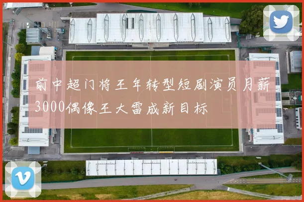 前中超门将王年转型短剧演员月薪3000偶像王大雷成新目标